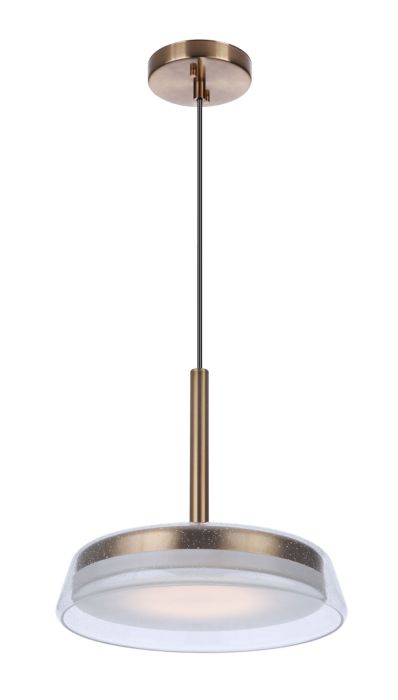 Antique Hardware Centric 14" LED Pendant in Satin Brass Pendant