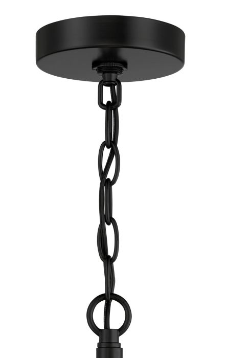 Antique Hardware Hailie 6 Light Chandelier in Flat Black Chandelier