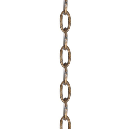 ##Antique Hardware## Antique Gold Leaf 3' Standard Decorative Chain