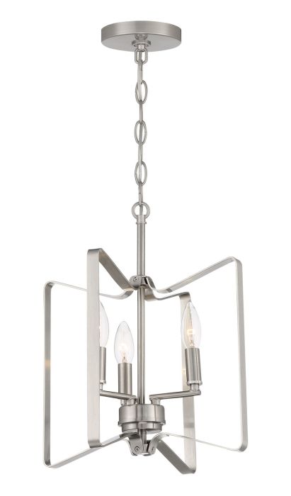 ##Antique Hardware## Shayna 3 Light Convertible Semi Flush in Flat Black