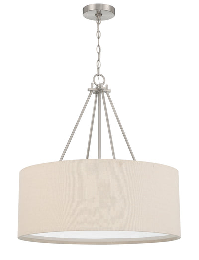 Antique Hardware Duke 3 Light 24" Pendant in Brushed Polished Nickel Pendant