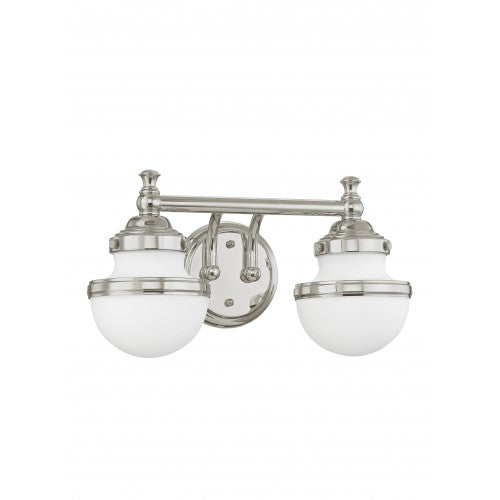 Antique Hardware 2 Light Polished Chrome Bath Light Wall Sconce