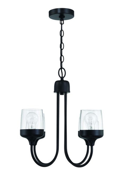 ##Antique Hardware## Wrenn 4 Light Chandelier in Flat Black