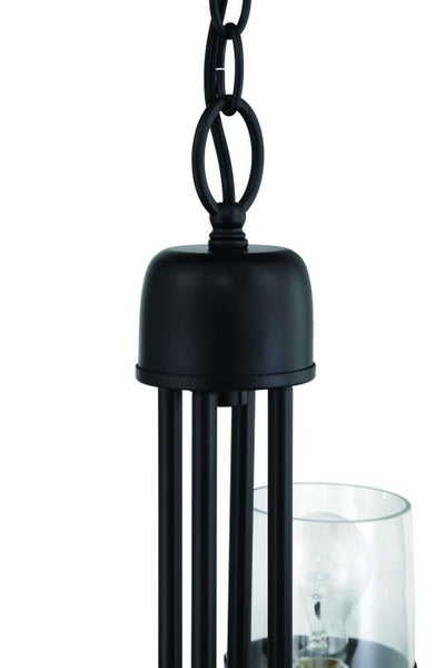 ##Antique Hardware## Wrenn 4 Light Chandelier in Flat Black