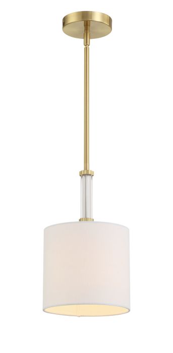 Antique Hardware Fortuna 1 Light Mini Pendant in Satin Brass Pendant