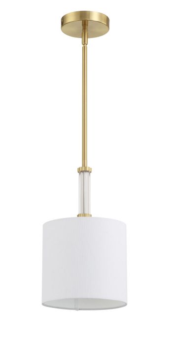 Antique Hardware Fortuna 1 Light Mini Pendant in Satin Brass Pendant