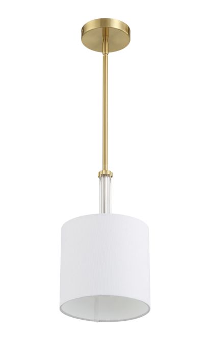 Antique Hardware Fortuna 1 Light Mini Pendant in Satin Brass Pendant