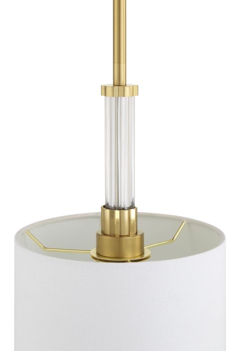 Antique Hardware Fortuna 1 Light Mini Pendant in Satin Brass Pendant