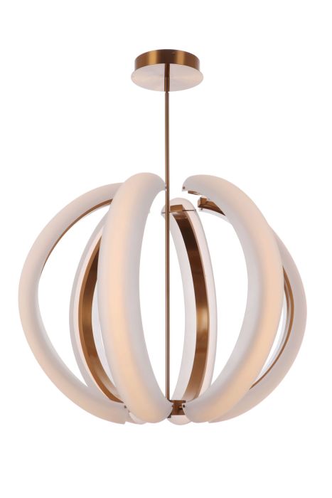 ##Antique Hardware## Unwind Large LED Pendant in Satin Brass