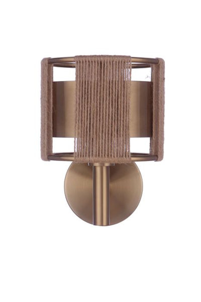 ##Antique Hardware## Kensey 1 Light Wall Sconce in Satin Brass