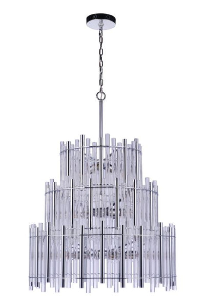 ##Antique Hardware## Reveal 13 Light Chandelier in Chrome