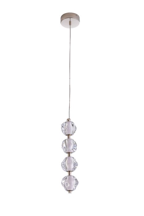 ##Antique Hardware## Jackie 4 Light LED Pendant in Polished Nickel