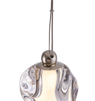 ##Antique Hardware## Jackie 4 Light LED Pendant in Polished Nickel