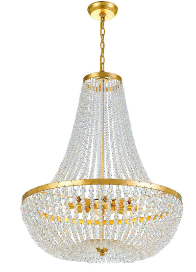 ##Antique Hardware## Rylee 8 Light Antique Gold Chandelier