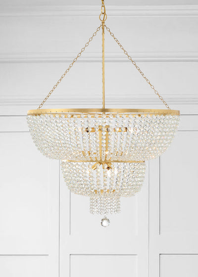 ##Antique Hardware## Rylee 12 Light Antique Gold Chandelier