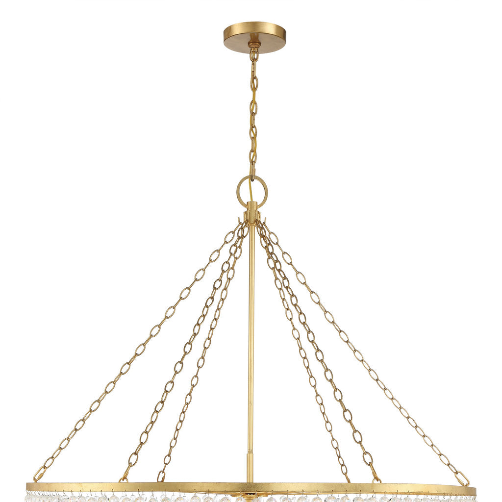 ##Antique Hardware## Rylee 15 Light Antique Gold Chandelier