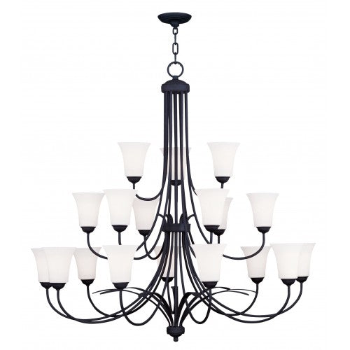 Antique Hardware 18 Light Black Chandelier Chandelier