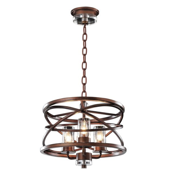 Antique Hardware Eternity 3 Light Pendant Pendant