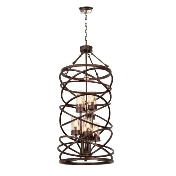 Antique Hardware Eternity 8 Light Foyer Chandelier