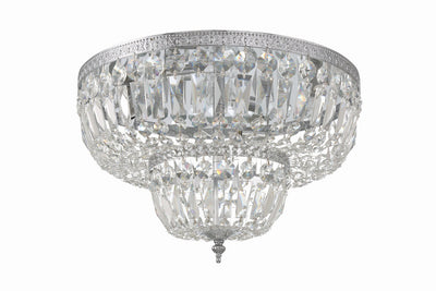 Antique Hardware Crystorama 4 Light Spectra Crystal Polished Chrome Flush Mount Semi Flush