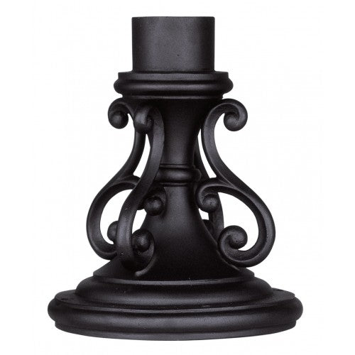 ##Antique Hardware## Textured Black Outdoor Pier Mount Adapter