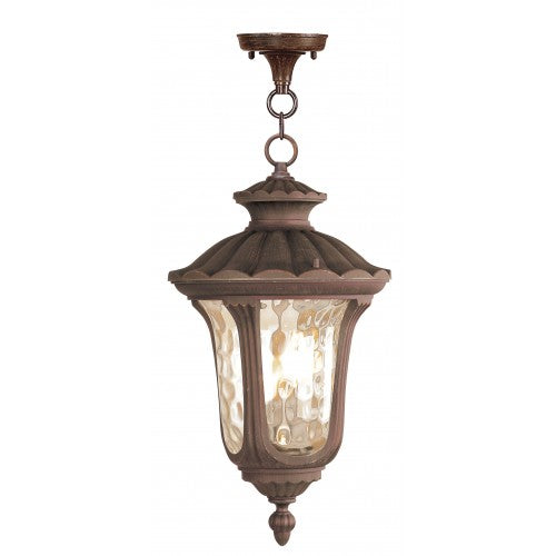 Antique Hardware 3 Light Imperial Bronze Pendant Lantern Exterior