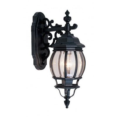 Antique Hardware 1 Light Textured Black Outdoor Wall Lantern Exterior