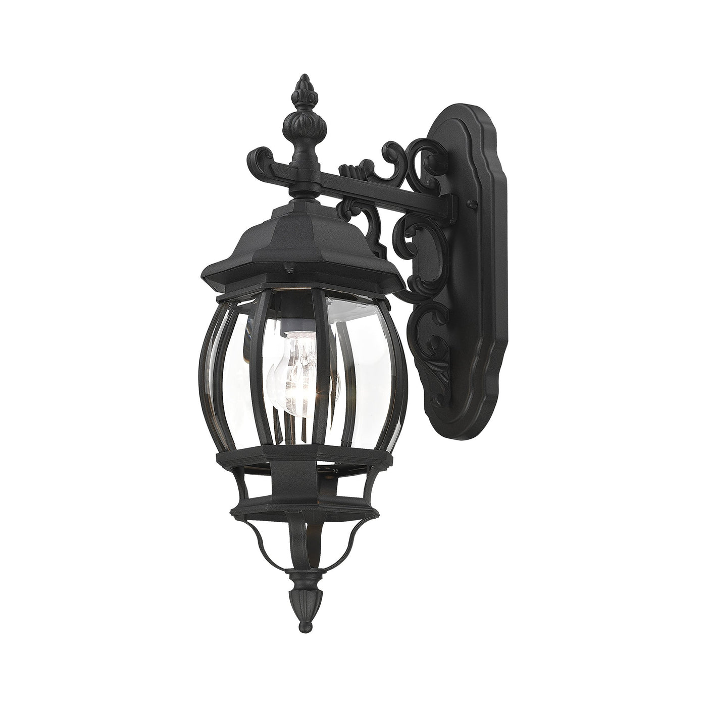 Antique Hardware 1 Light Textured Black Outdoor Wall Lantern Exterior