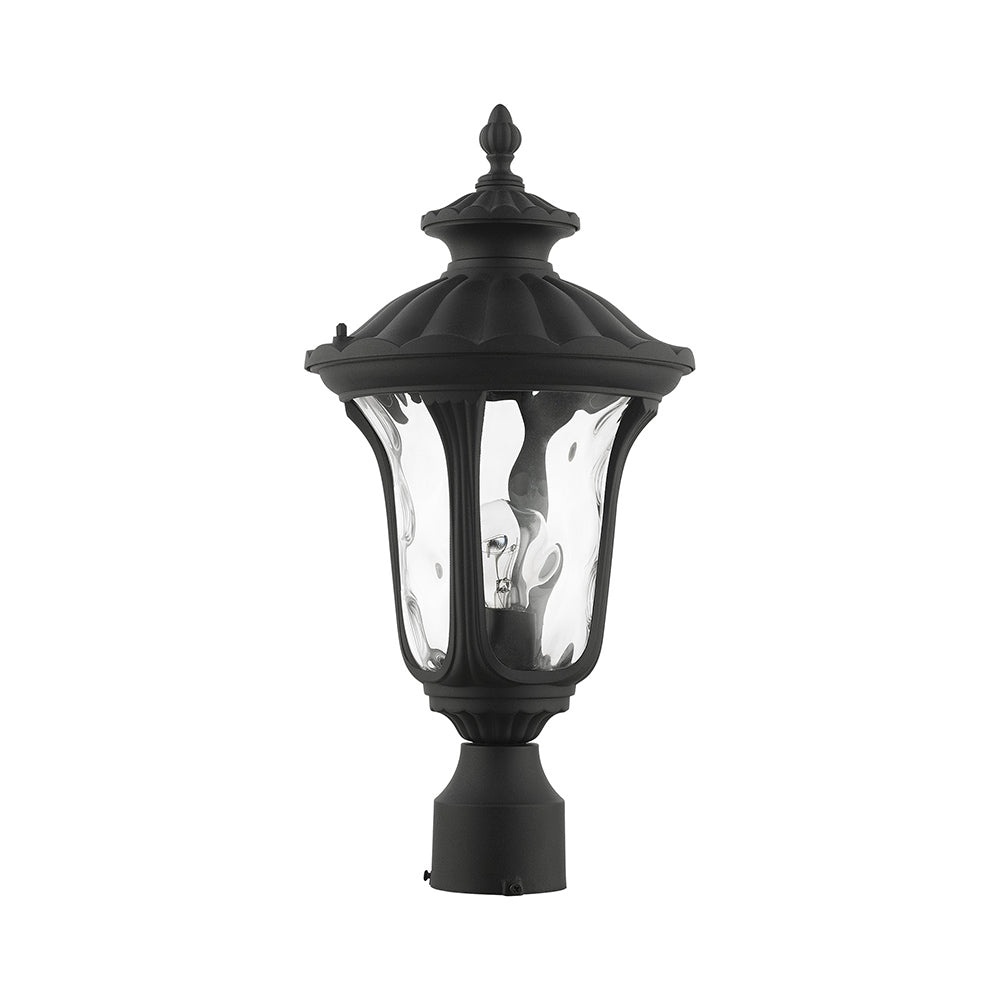 Antique Hardware 1 Light Textured Black Outdoor Post Top Lantern Exterior