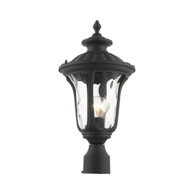 Antique Hardware 1 Light Textured Black Outdoor Post Top Lantern Exterior