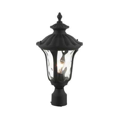 Antique Hardware 1 Light Textured Black Outdoor Post Top Lantern Exterior