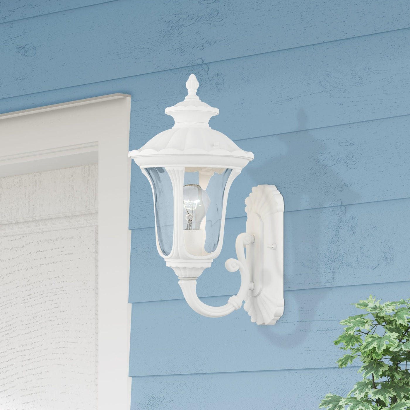 Antique Hardware 1 Light Textured White Outdoor Wall Lantern Exterior