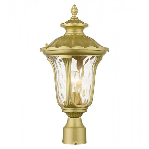 Antique Hardware 1 Light Soft Gold Outdoor Medium Post Top Lantern Exterior