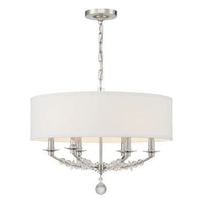 ##Antique Hardware## Mirage 6 Light Polished Nickel Chandelier