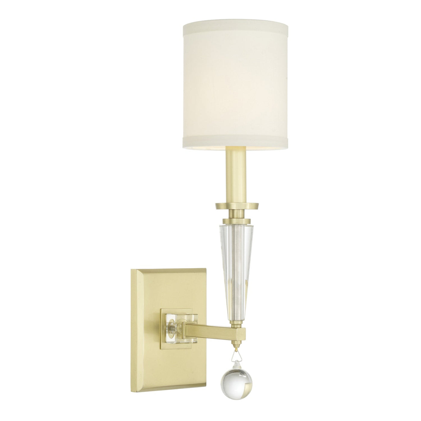 ##Antique Hardware## Paxton 1 Light Aged Brass Sconce