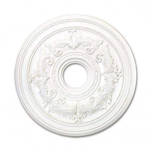 ##Antique Hardware## White Ceiling Medallion