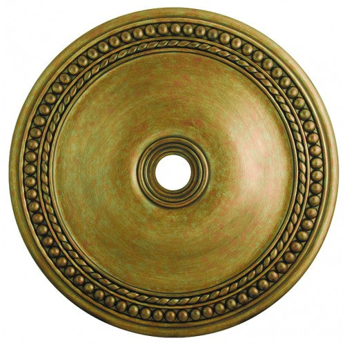 ##Antique Hardware## Antique Gold Leaf Ceiling Medallion