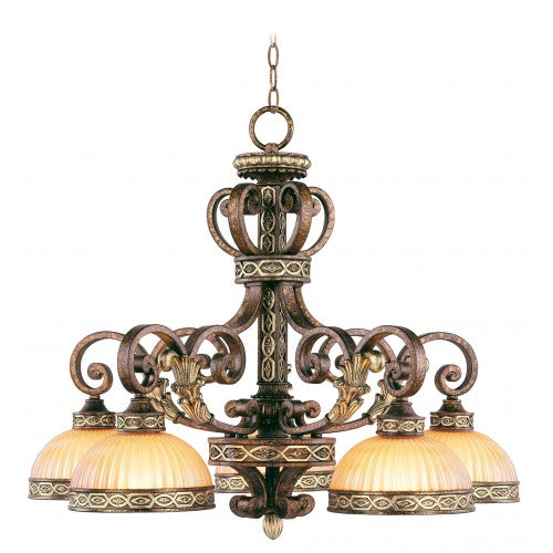 Antique Hardware 5 Light Palacial Bronze Chandelier Chandelier