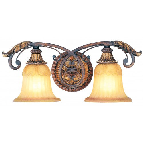 Antique Hardware 2 Light Verona Bronze Bath Wall Sconce