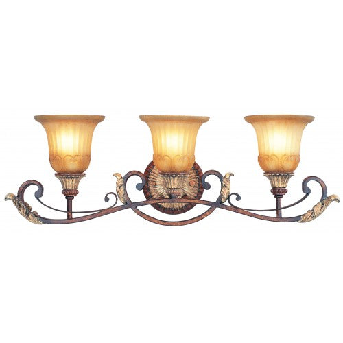 ##Antique Hardware## 3 Light Verona Bronze Bath