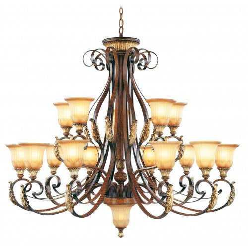 Antique Hardware 16 Light Verona Bronze Chandelier Chandelier