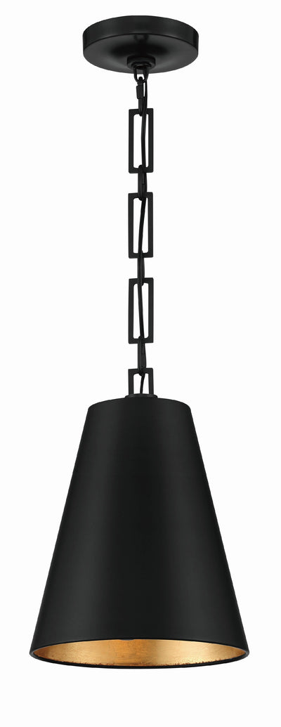 Antique Hardware Brian Patrick Flynn Alston 2 Light Matte Black + Antique Gold Mini Pendant Pendant