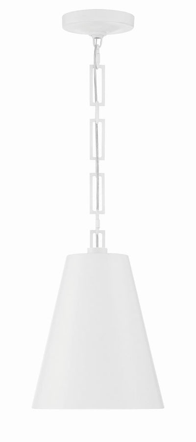 Antique Hardware Brian Patrick Flynn Alston 2 Light Matte White + Antique Gold Mini Pendant Pendant