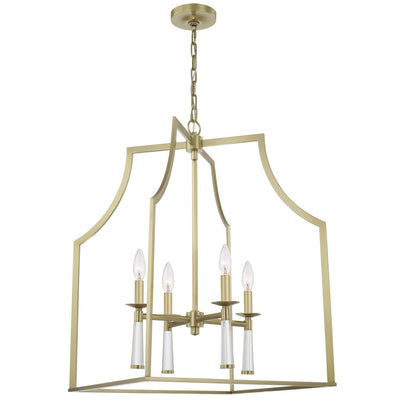 Antique Hardware Baxter 4 Light Aged Brass Chandelier Chandelier