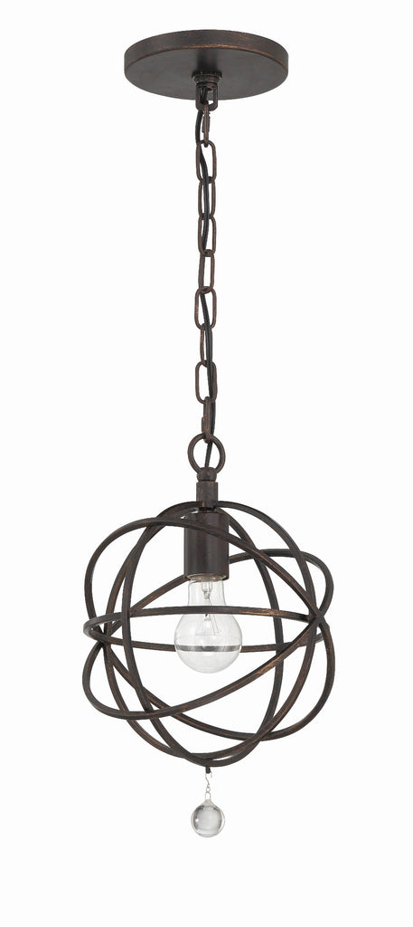 ##Antique Hardware## Solaris 1 Light English Bronze Mini Pendant