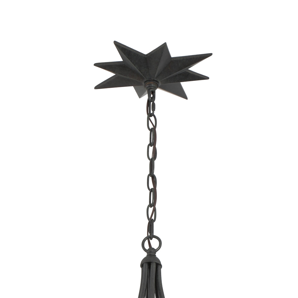 Antique Hardware Astro 4 Light Black Chandelier Chandelier