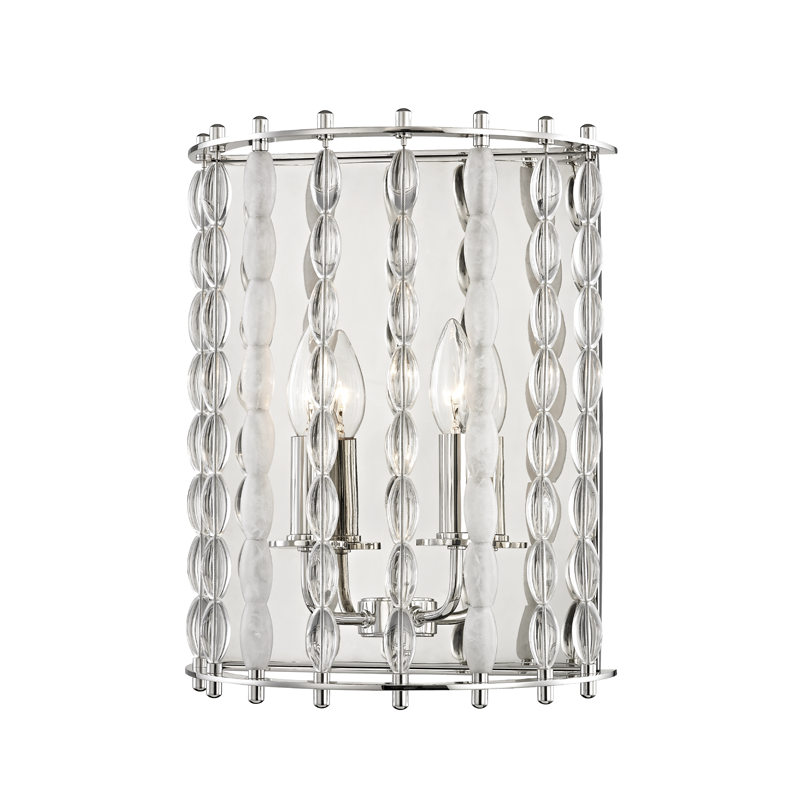 ##Antique Hardware## Whitestone Wall Sconce