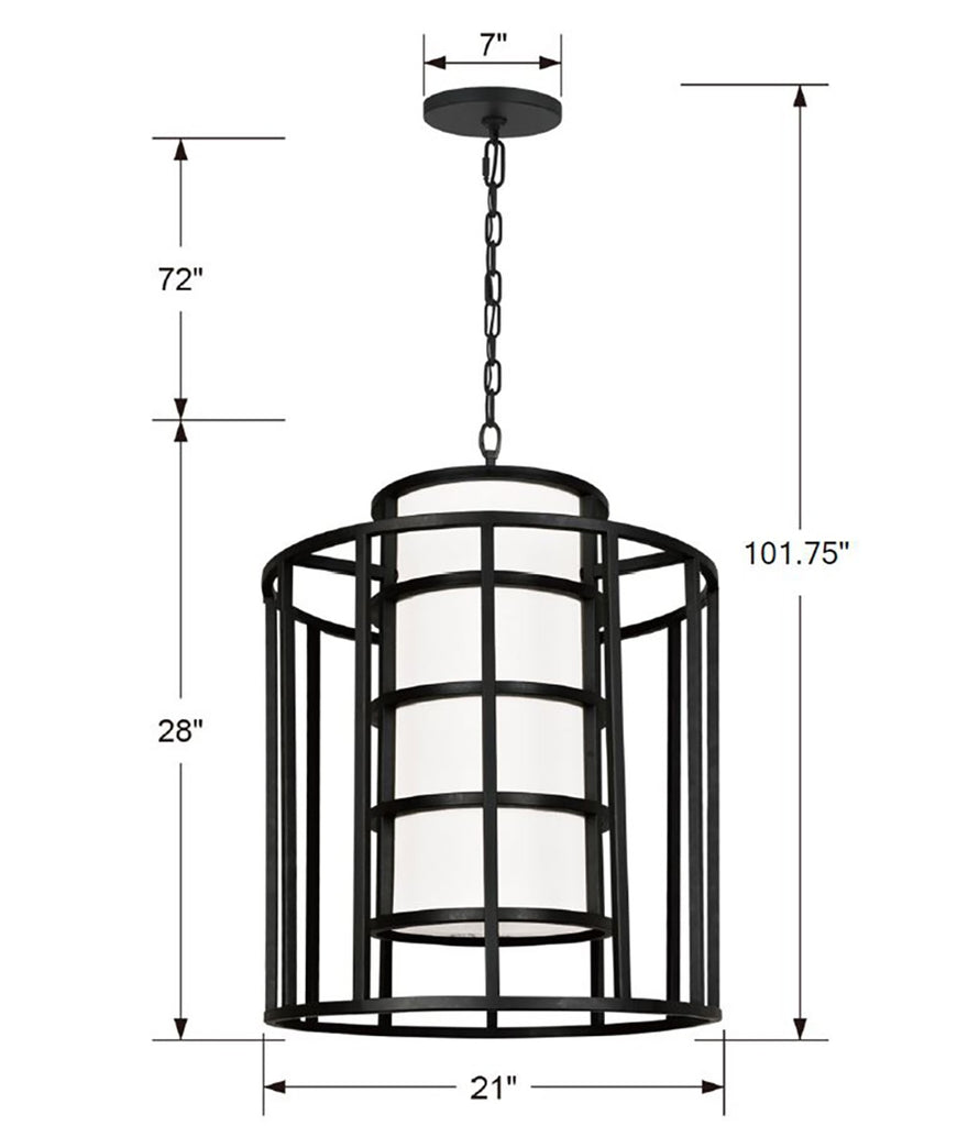 Antique Hardware Brian Patrick Flynn Hulton 6 Light Matte Black Chandelier Chandelier