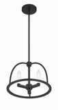 Antique Hardware Abbott 3 Light Black Mini Chandelier Chandelier