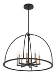 Antique Hardware Abbott 8 Light Black Chandelier Chandelier